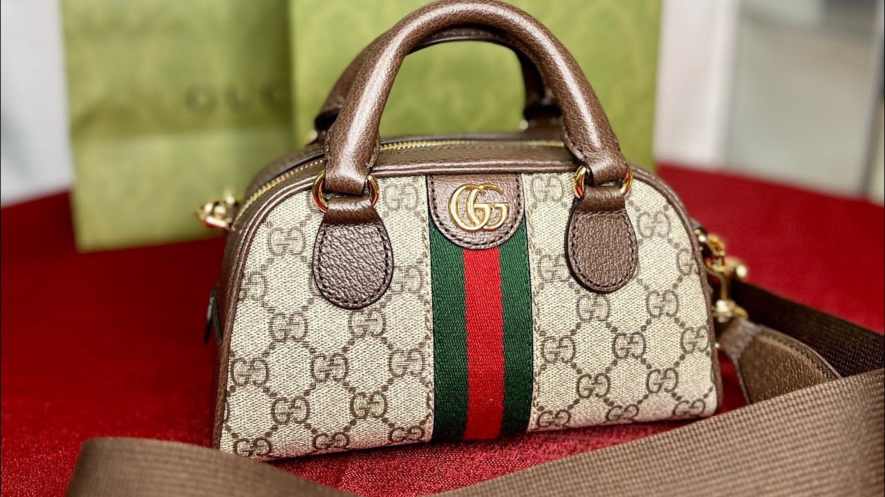 @gucci OPHIDIA GG  MINI  TOP HANDLE BAG