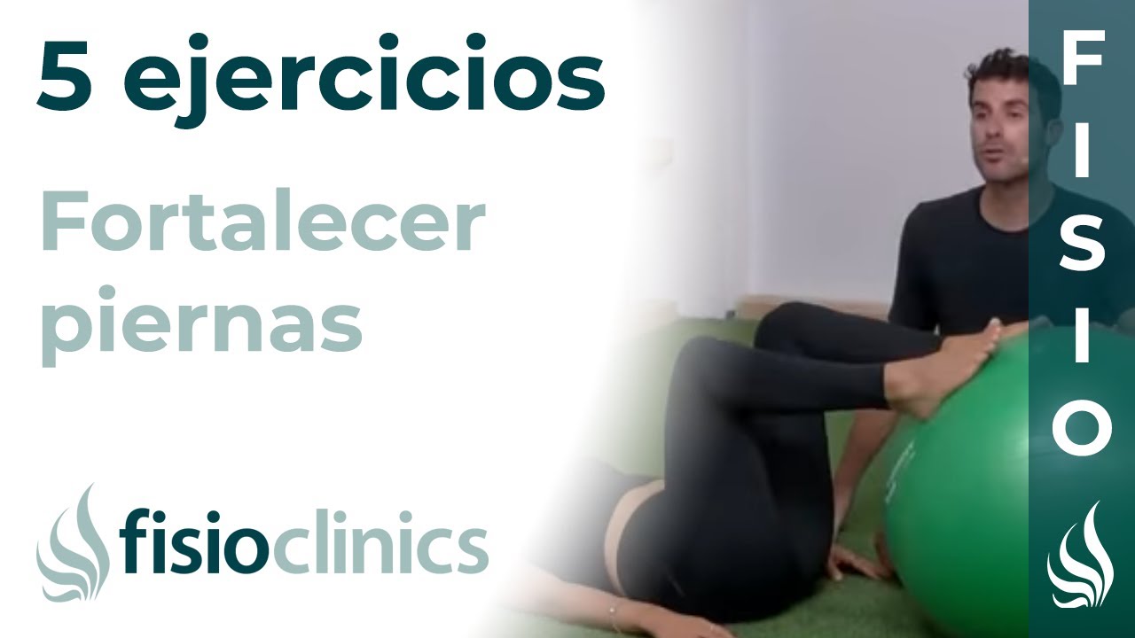 5 EJERCICIOS con pelota para FORTALECER PIERNAS - FisioClinics Palma de Mallorca