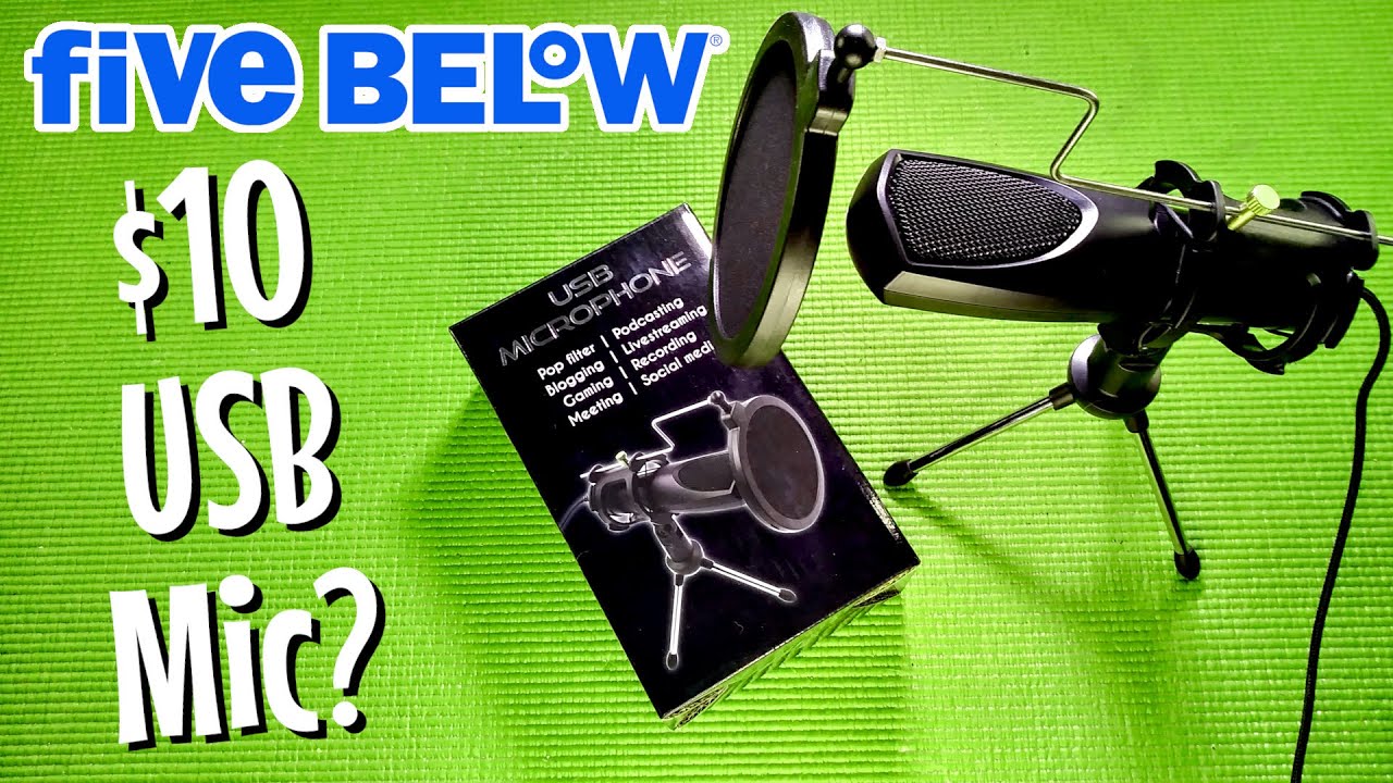 $10 USB Microphone from Five Below | Five Below Review | Budget Tubing Ep. 26