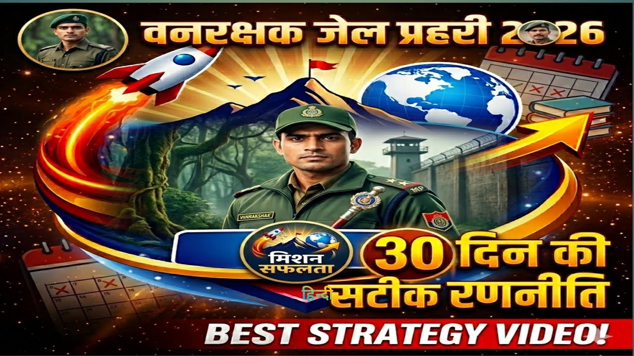वनरक्षक जेल प्रहरी 2026 सटीक रणनीति