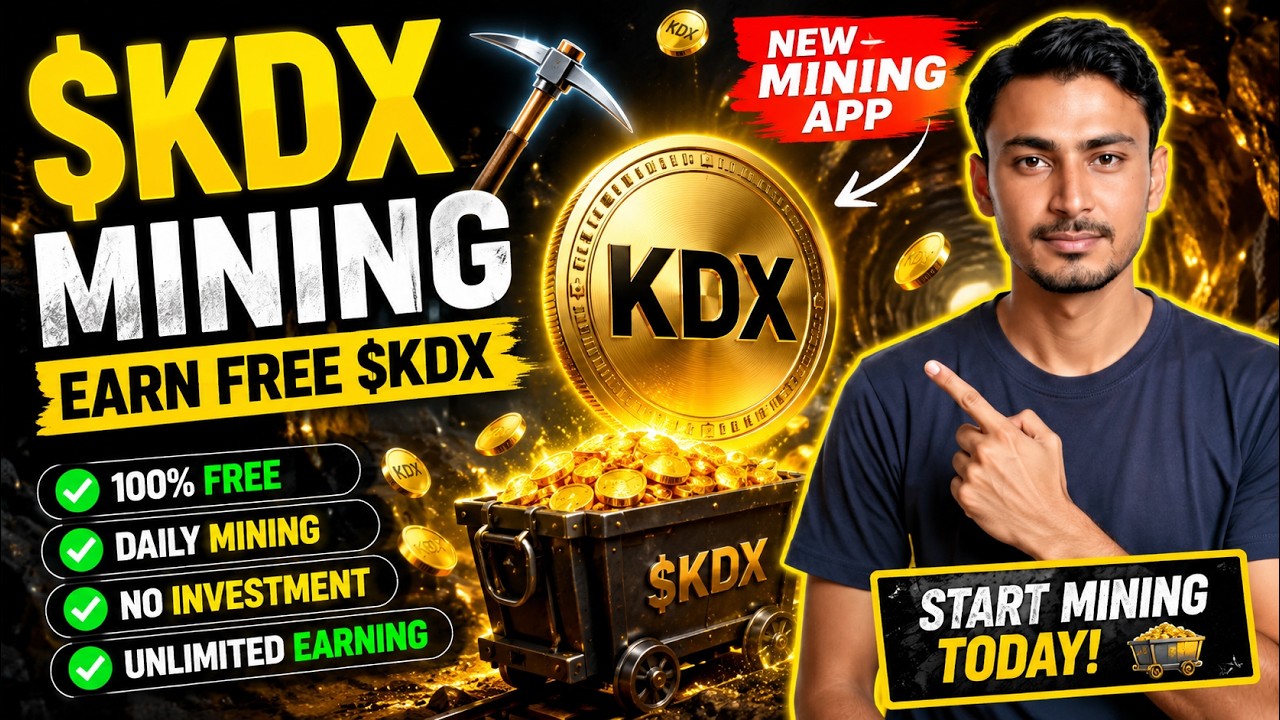 Free KDX Token Mining App 2026 | Earn KDX Tokens Daily Without Investment