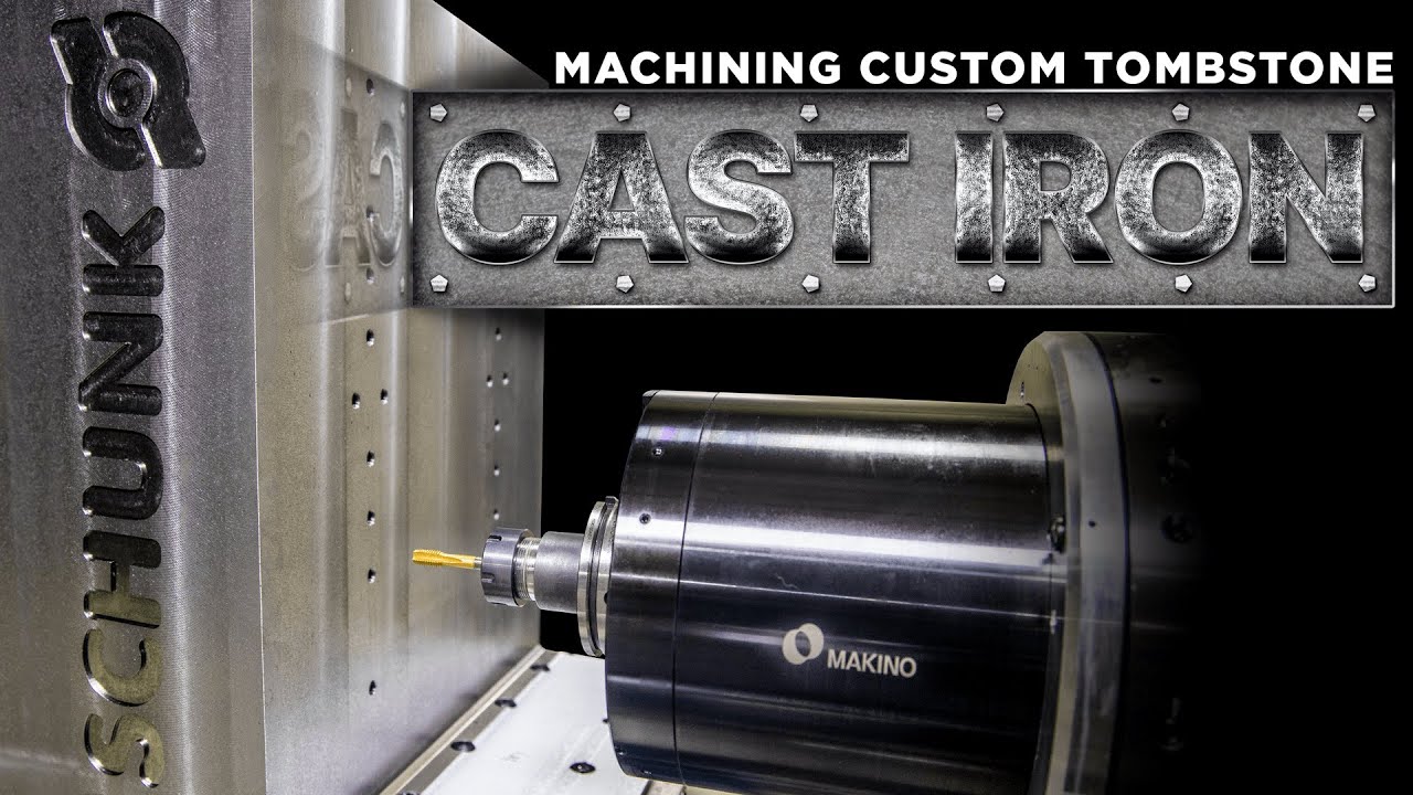 60 HP MAKINO | CNC Machining Custom Tombstone | Kennametal | CAST IRON
