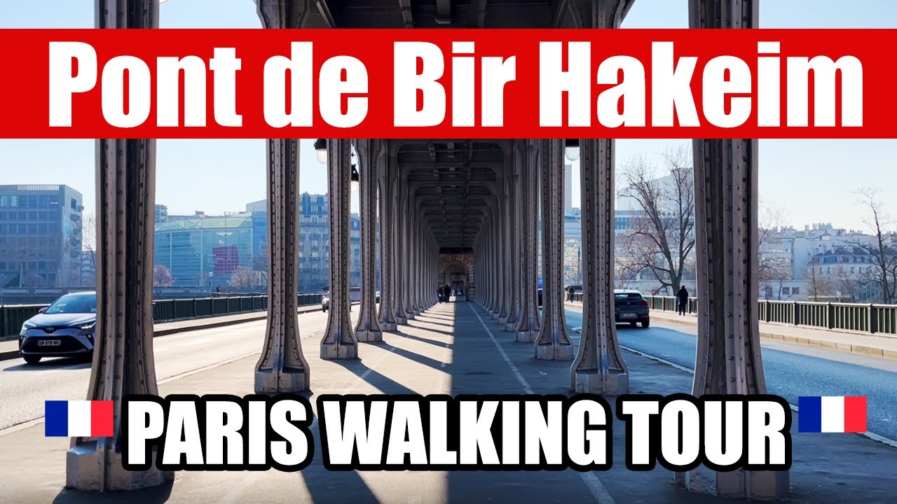 Paris Walking Tour Pont de Bir Hakeim, Excellent View of the Eiffel Tower and La Seine