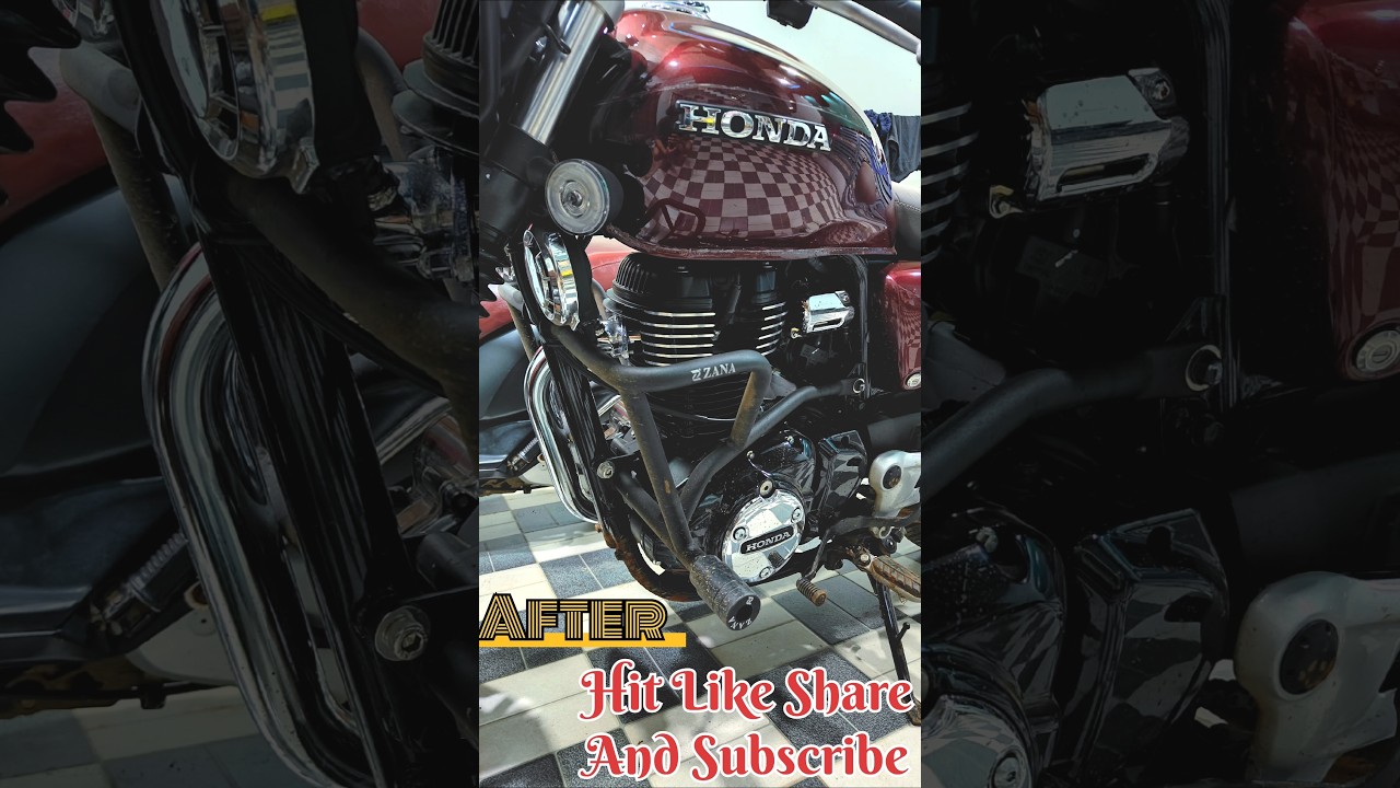 zana crashguard installation on my cb 35p hness #comment for price link and problems with it