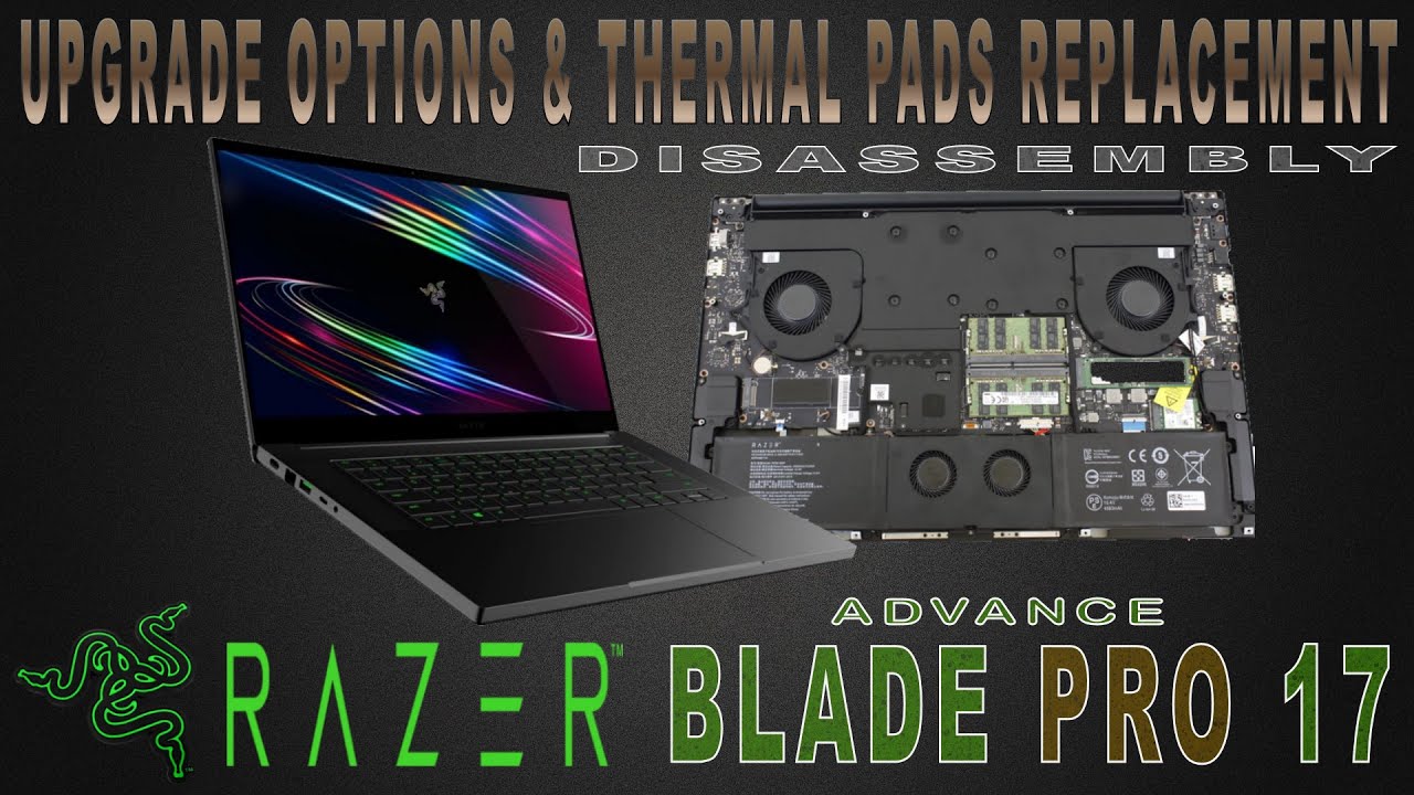 RAZER BLADE Pro 17 Advanced | Disassembly/Teardown | UPGRADE OPTION - TakeThatScrewOut
