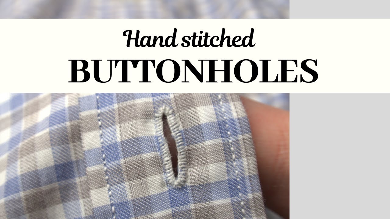 Hand sewing buttonholes on my Edwardian blouse