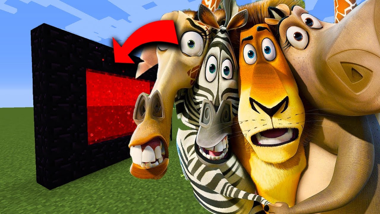 How To Make A Portal To The Madagascar Dimension In Minecraft!