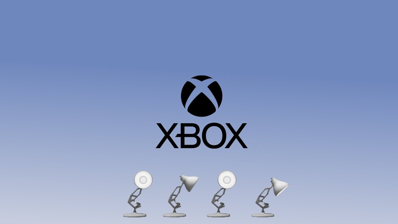 Four Luxo Lamps Spoof Xbox Logo | Classic