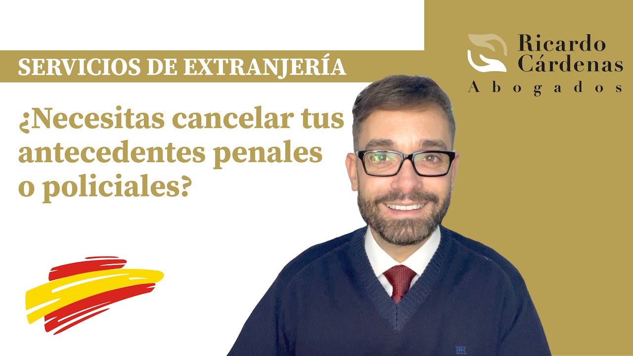 ¿Tienes antecedentes penales o policiales?