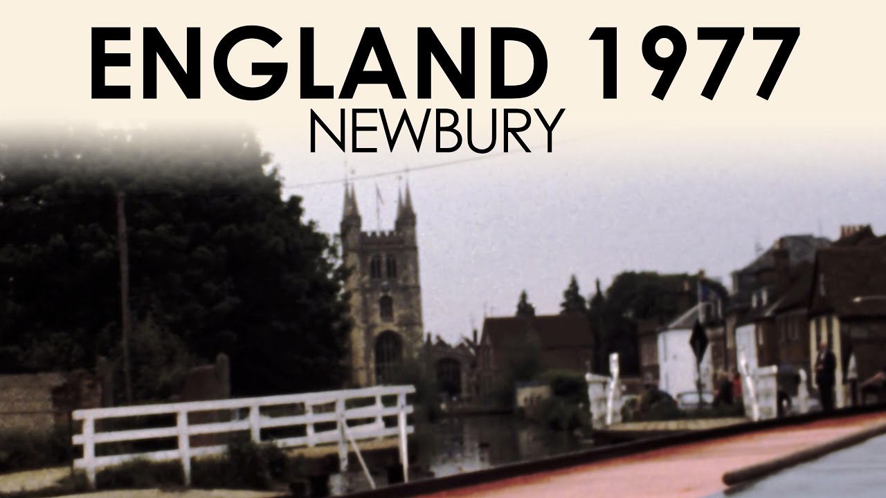 Archive footage of Newbury in 1970s | England 8mm home movie film