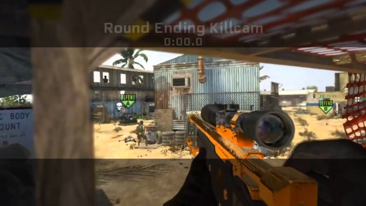 Black Ops : Search and Destroy On Firing Range ( L96A1 Gold Camo )