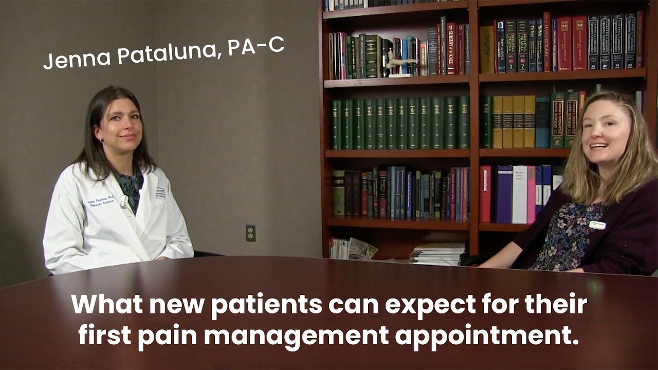 What new patients can expect for their first pain management appointment