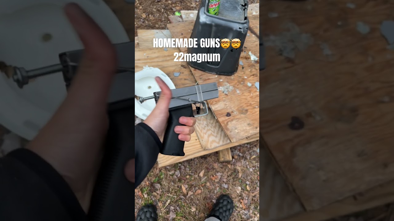 15$ Homemade guns SHOOTS🤯 #viral #gun #homemade