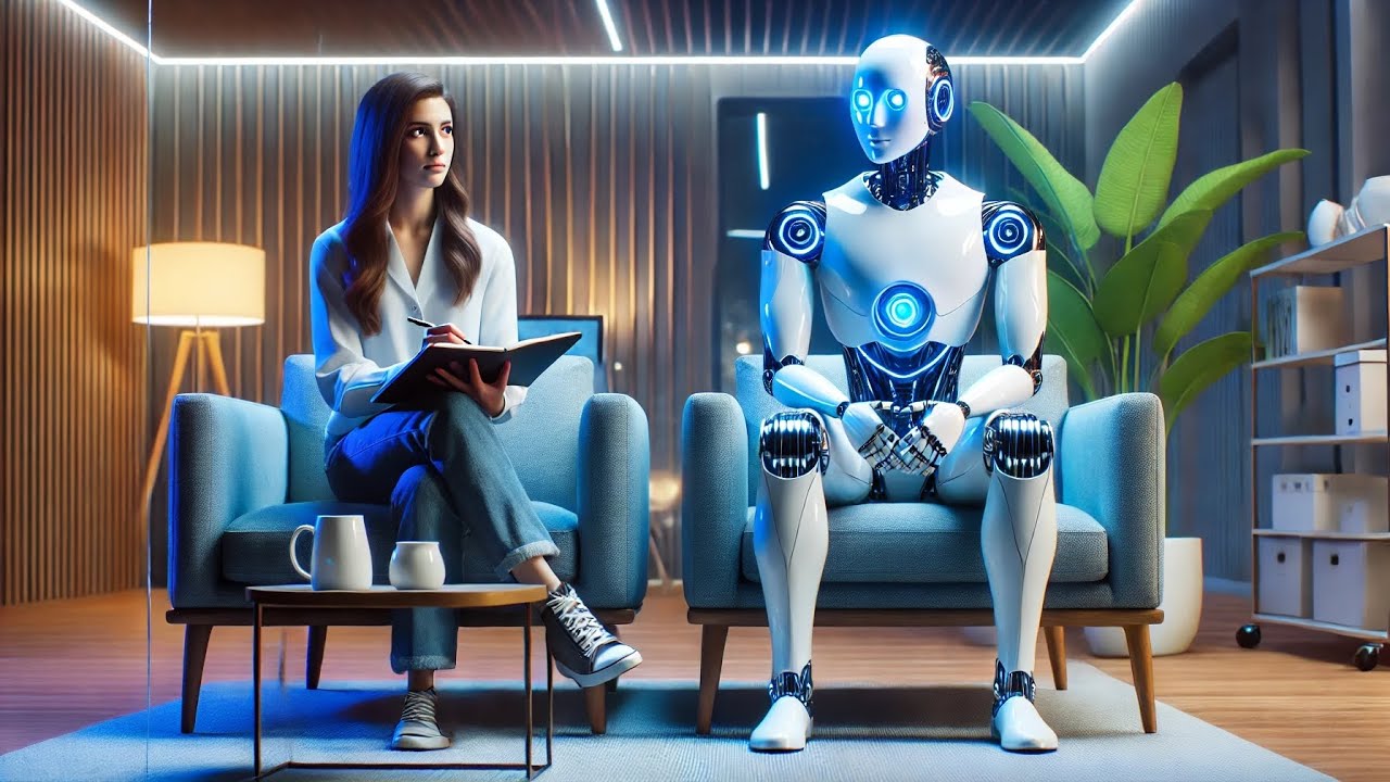 Два робота беседуют. Робот у психолога. #aimade #robot #tworobots #funnyvideo #робот #дваробота #ии