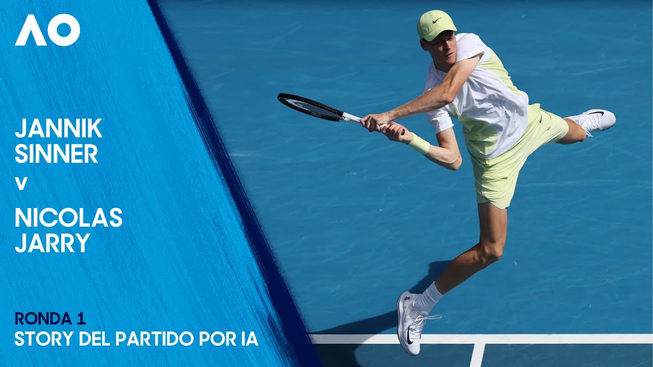 Jannik Sinner v Nicolas Jarry Story del partido por IA | Abierto de Australia 2025 Ronda 1