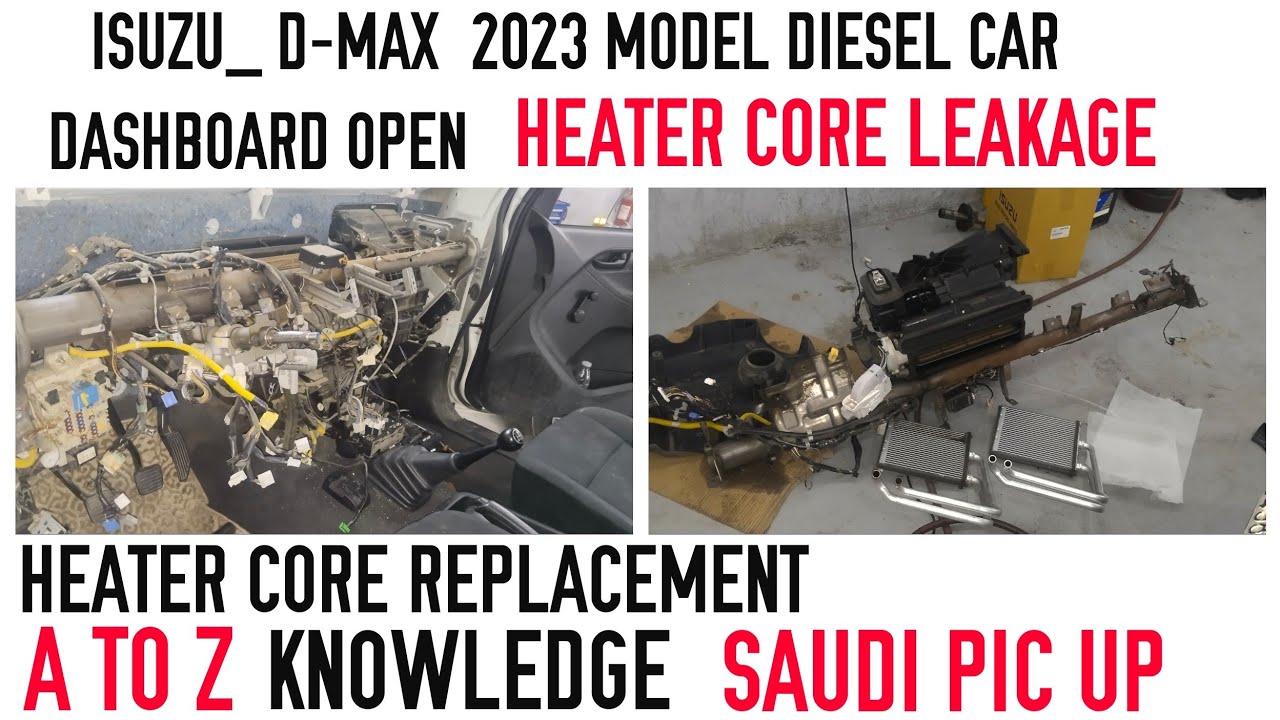isuzu d'max 2023?isuzu d'max 2023 heater core replacement?isuzu d'max 2023 dashboard removal?