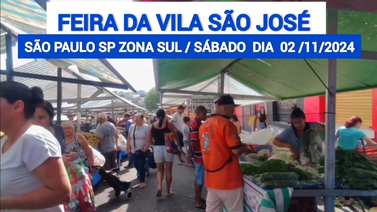FEIRA DA VILA SÃO JOSÉ ZONA EM SÃO PAULO SP ZONA SUL,PRÓXIMO A AVENIDA TEOTÔNIO VILELA #feira #yt