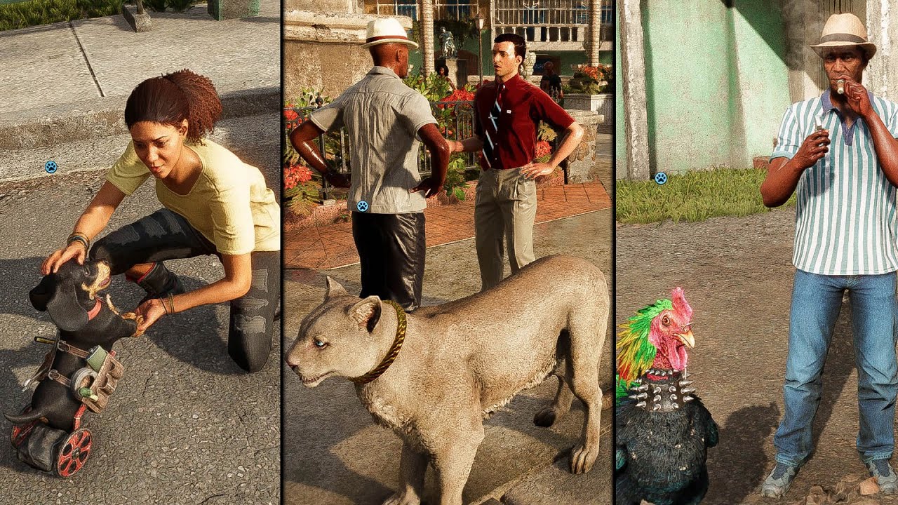 Far Cry 6 &mdash; Реакция NPC на ваших друзей (домашних животных)