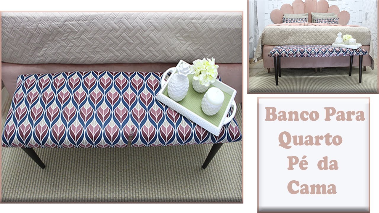 Banco Banqueta Para o Quarto- No Pé Da Cama.