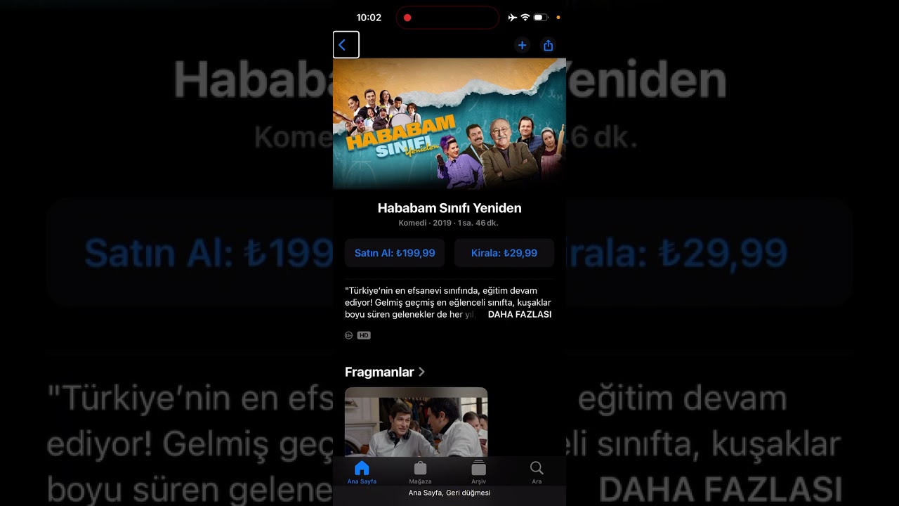 iphone üzerinde apple tv uygulamasına genel bir bakış