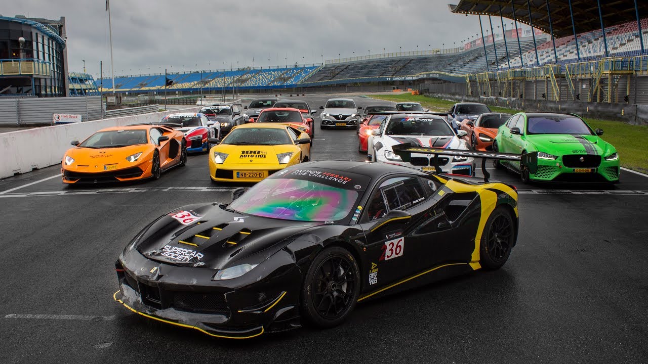 Trackday TT Assen - Heavy Rain, Highlights! M6 GT3,  488 Challenge, R8 GT4, GT3 RS Sharkwerks Etc!