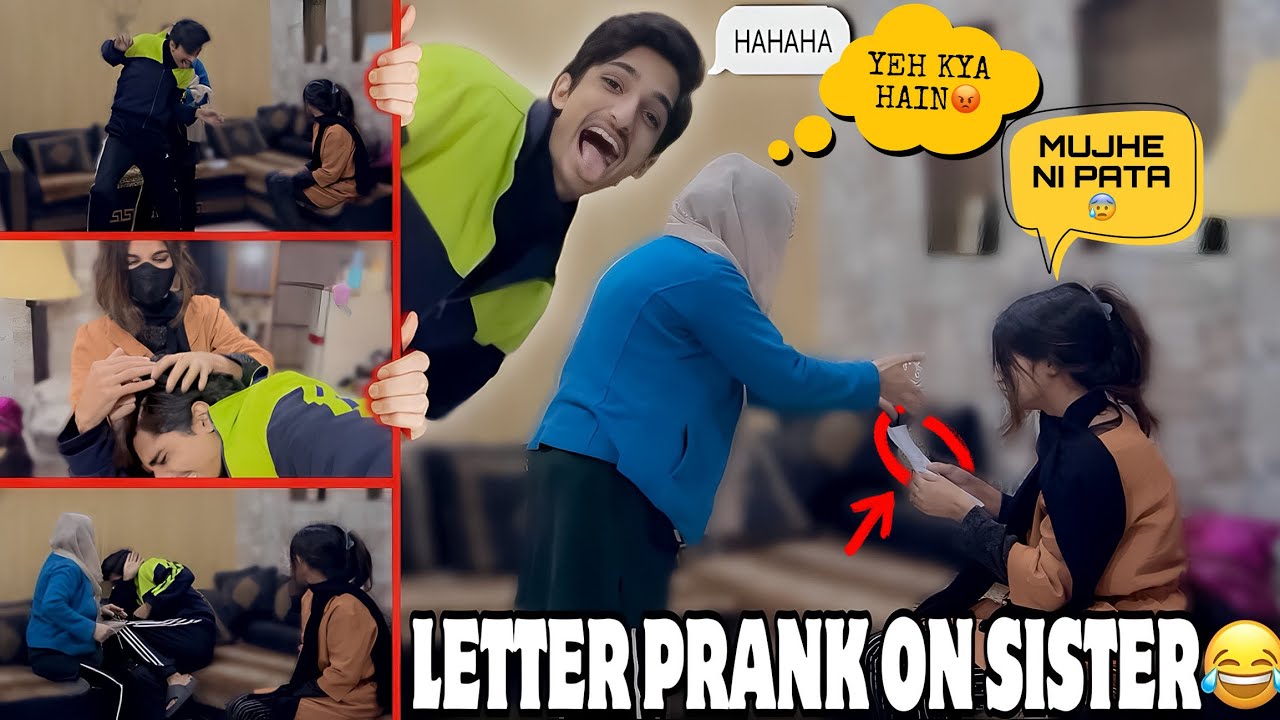 LOVE LETTER PRANK ON SISTER 😂|| GONE WRONG😱ALEENA KO MAAR PARVA DI MAMA SAI🤭|| #funnyvideo #prank
