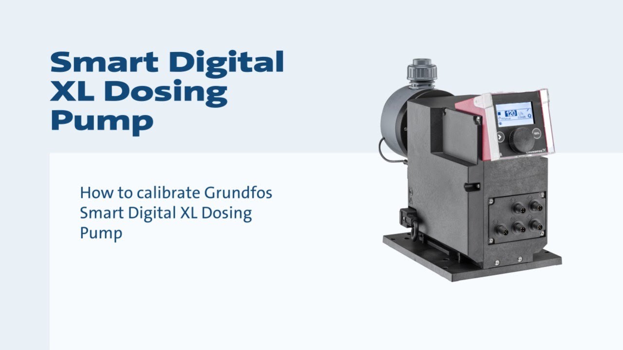 Как откалибровать дозировочный насос Grundfos Smart Digital XL