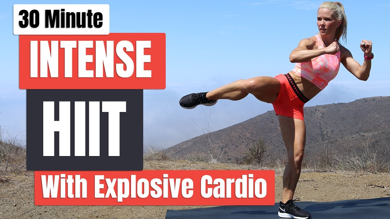 30 Minute Intense HIIT Workout | No Equipment | Explosive Cardio | Train Like An Olympian!!