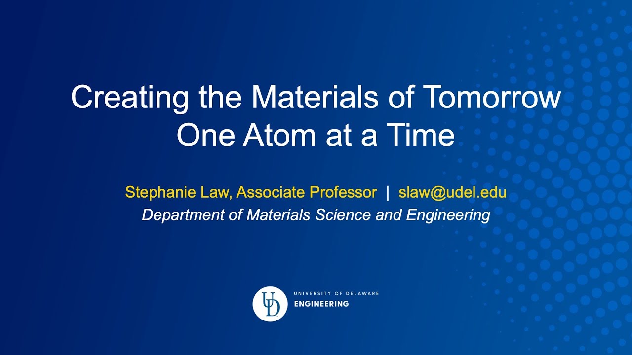 Creating the Materials of Tomorrow, One Atom at a Time