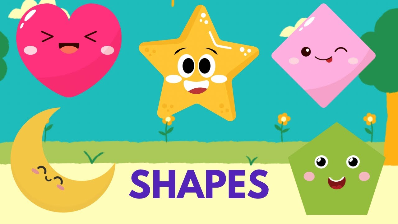 SHAPES | Learn shapes with real life examples | Educational Videos For Toddlers & Babies ♥️♦️🌙🏠🌠