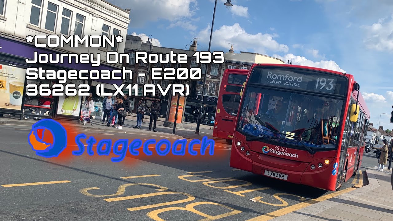 *COMMON* Journey On Route 193 | Stagecoach | E200 - 36262 (LX11 AVR)