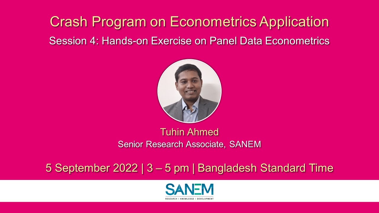 Session 4 | Hands-on Exercise on Panel Data Econometrics | 5 September 2022