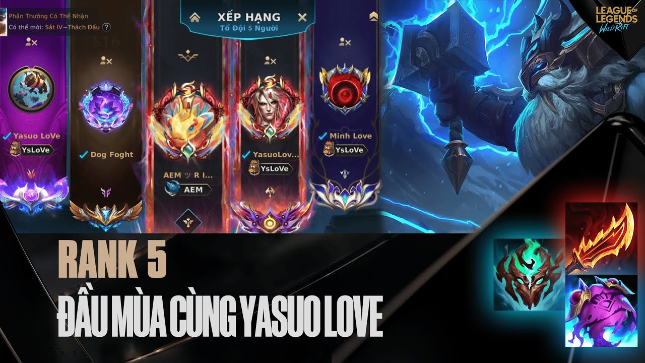 GIÁO ÁN ORNN RANK 5 ĐẦU MÙA CÙNG YASUO LOVE