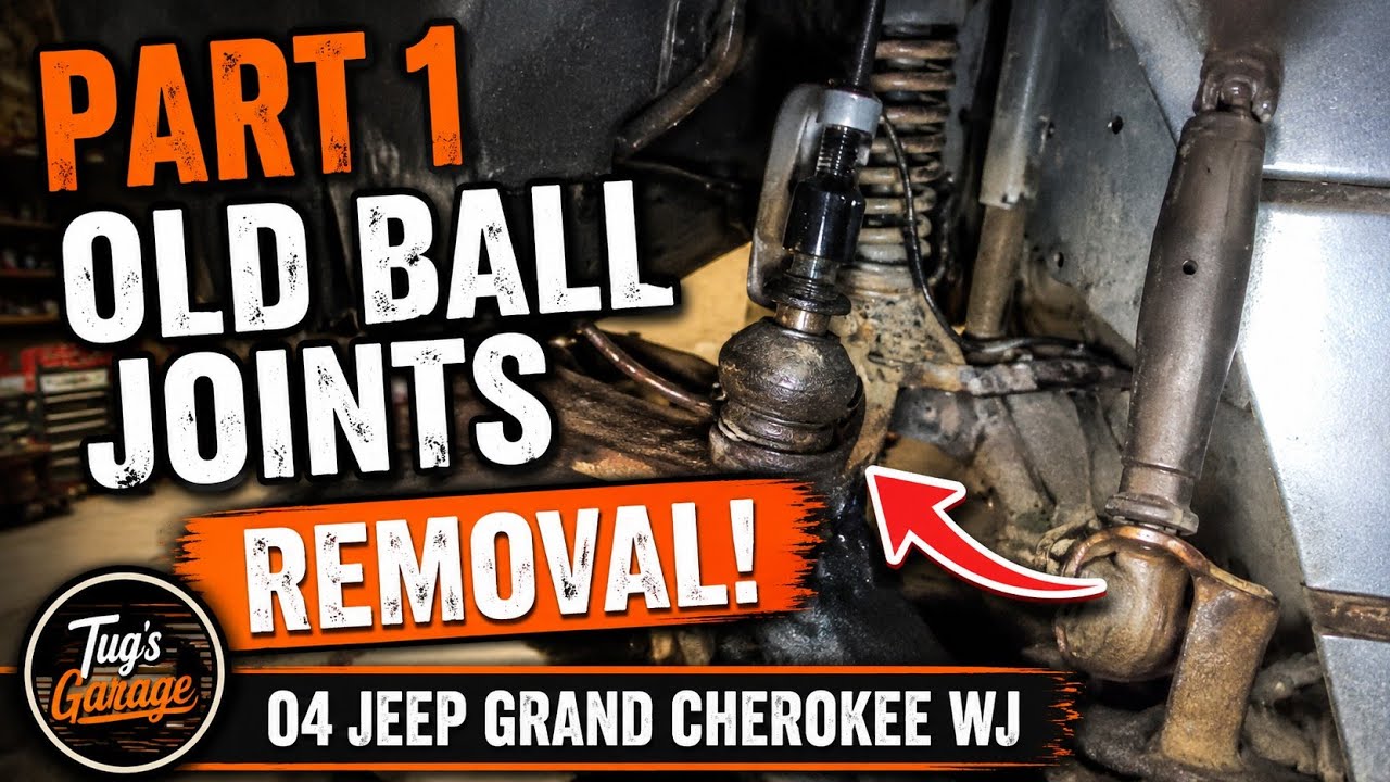 Removing Old Ball Joints: 04 Jeep Grand Cherokee WJ Part 1