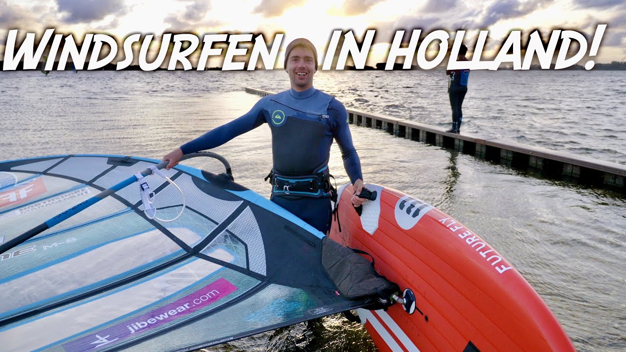 ERSTES MAL WINDSURFEN IN DEN NIEDERLANDEN!💨