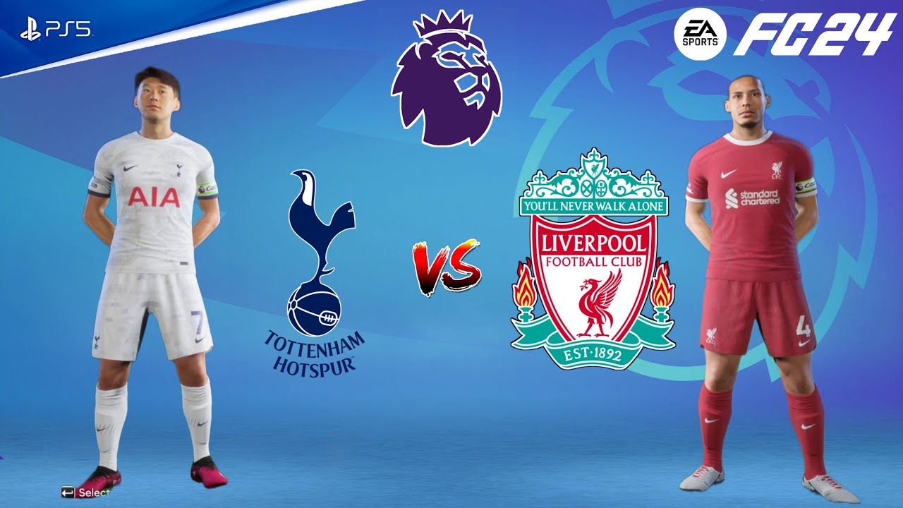 EA Sports FC 24 | Tottenham Hotspur vs Liverpool | Premier League 23/24 Full Match | PS5™ [4K60]