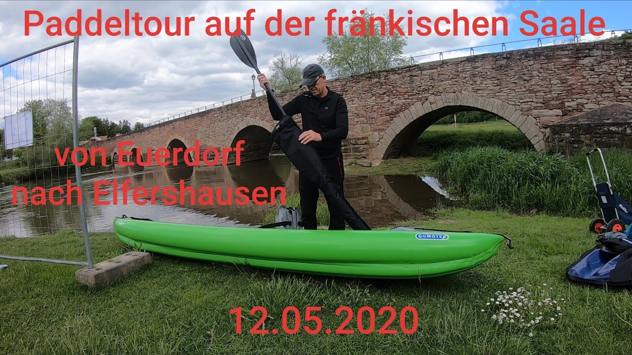 Paddeltour auf der fränkischen Saale im Gumotex Solar