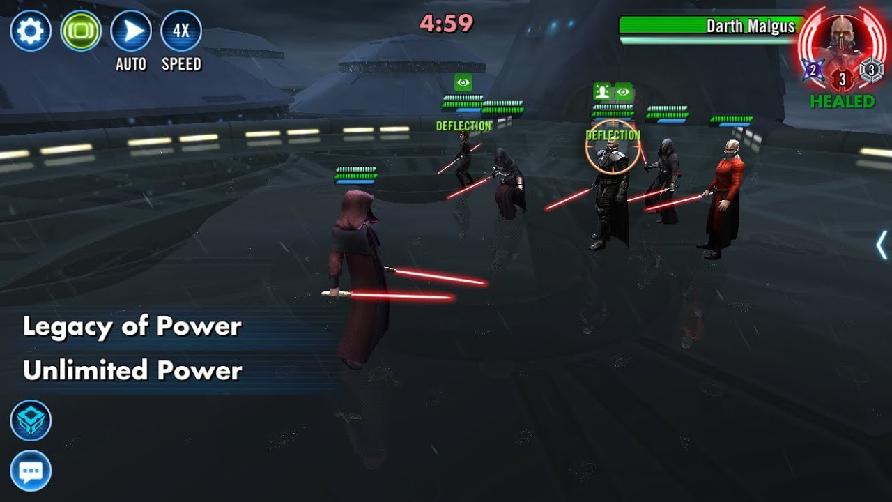 Darth Sidious (Datacron) vs Sith Empire (Malgus Omicrons) |1v5 Grand Arena SWGOH|