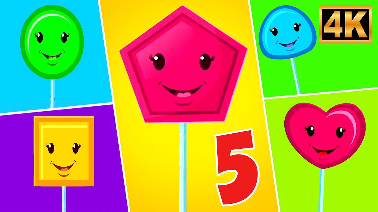 Five Little Lollipop, Counting Song and Learning Video for Kids