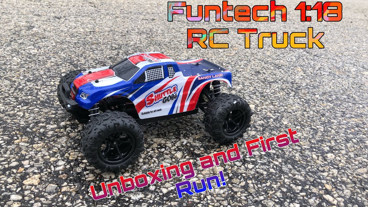 Funtech 1:18 RC Truck - Unboxing and First Run!