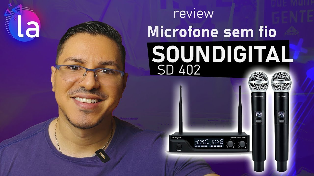 Microfone Sem Fio SounDigital PRO LINE SD402 - Baixo custo e qualidade profissional. REVIEW!