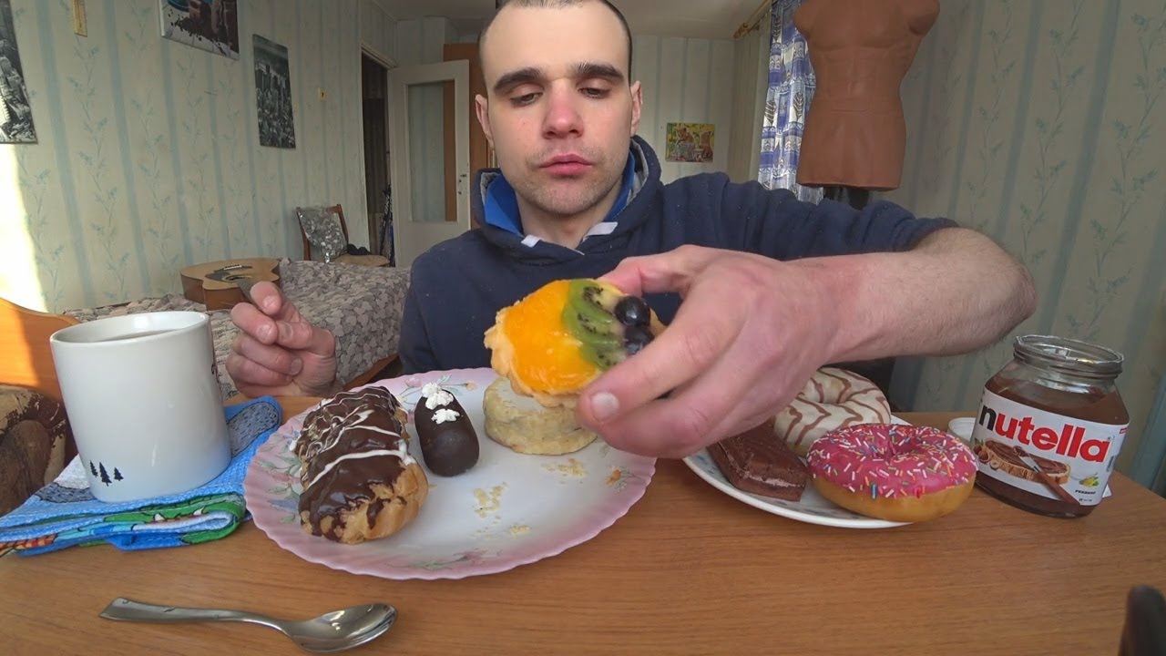 ASMR CAKES / DONUTS / NUTELLA CHOCOLATE / DESSERT / MUKBANG #mukbang #asmr #eating #food #sweet