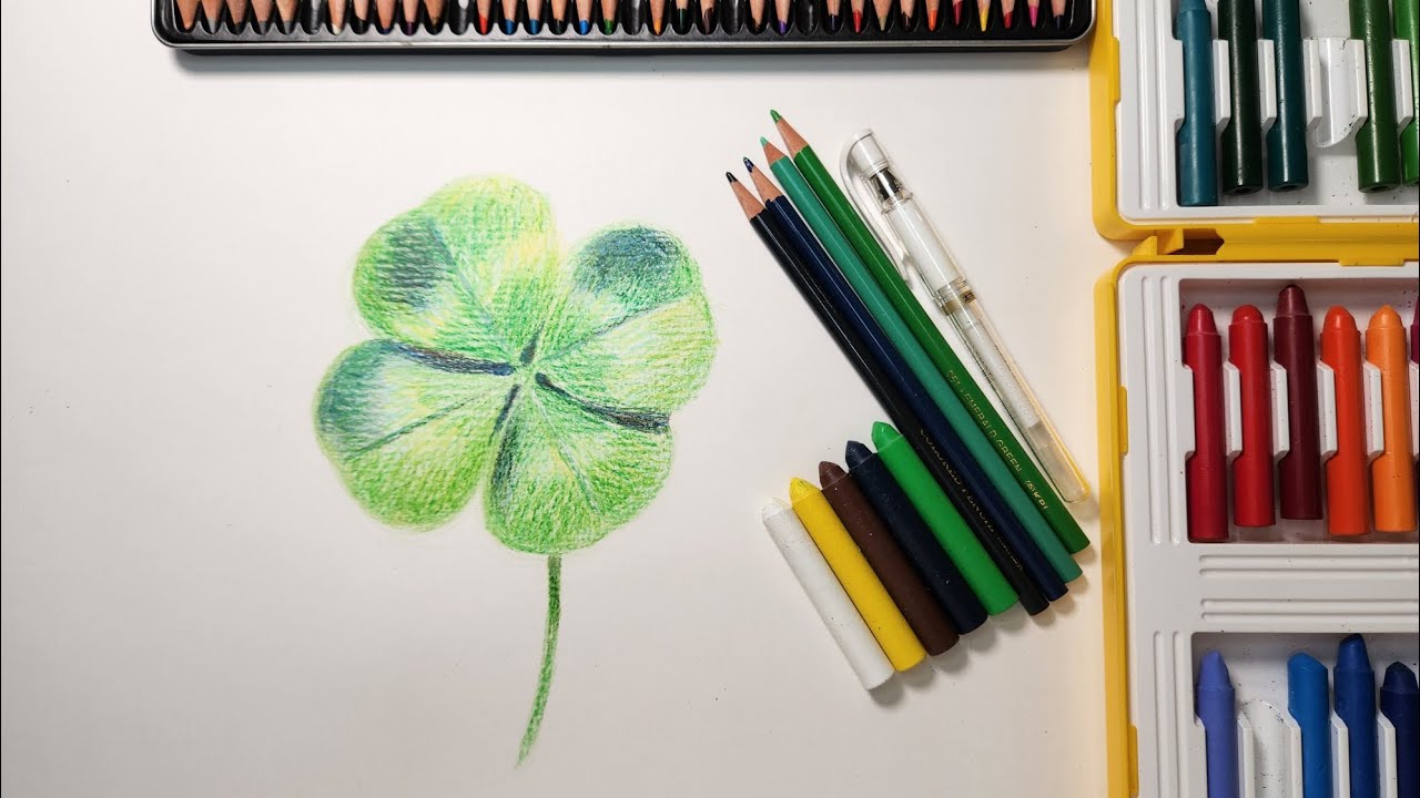 ​Finding Good Luck 🍀 Drawing a Realistic Four-Leaf Clover