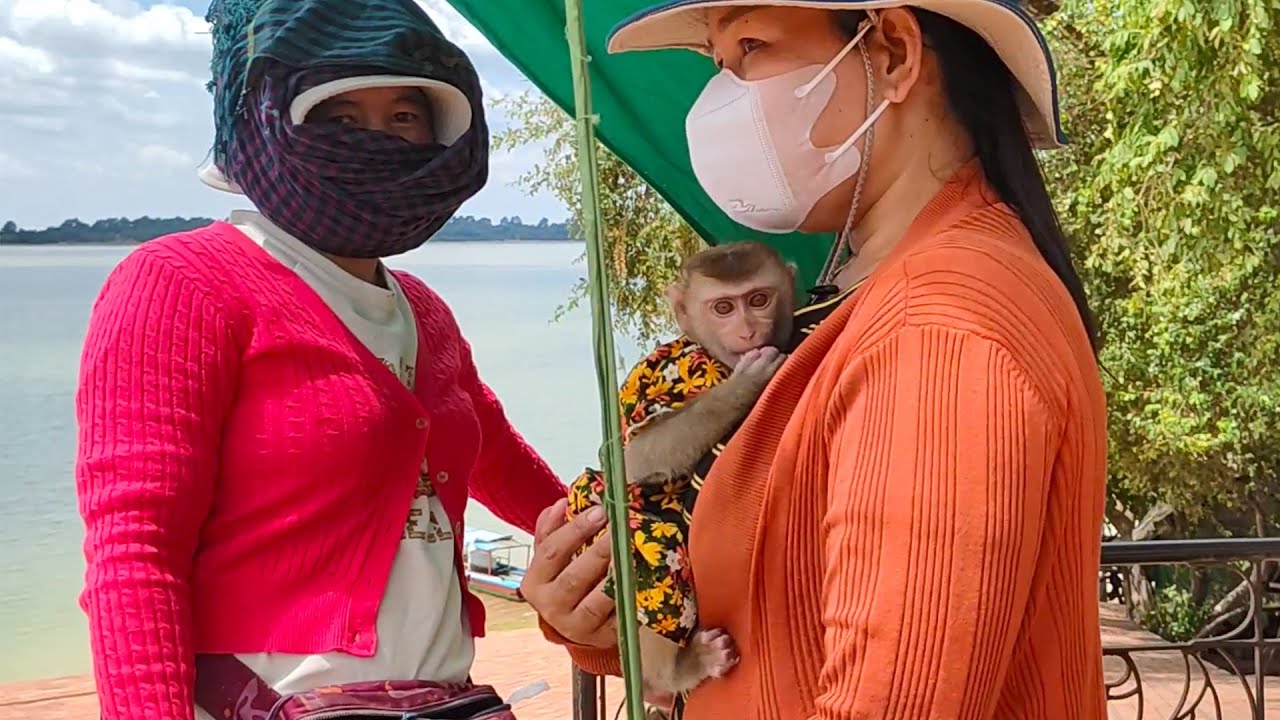 Lovely Jing Family Visits Baray Reservoir