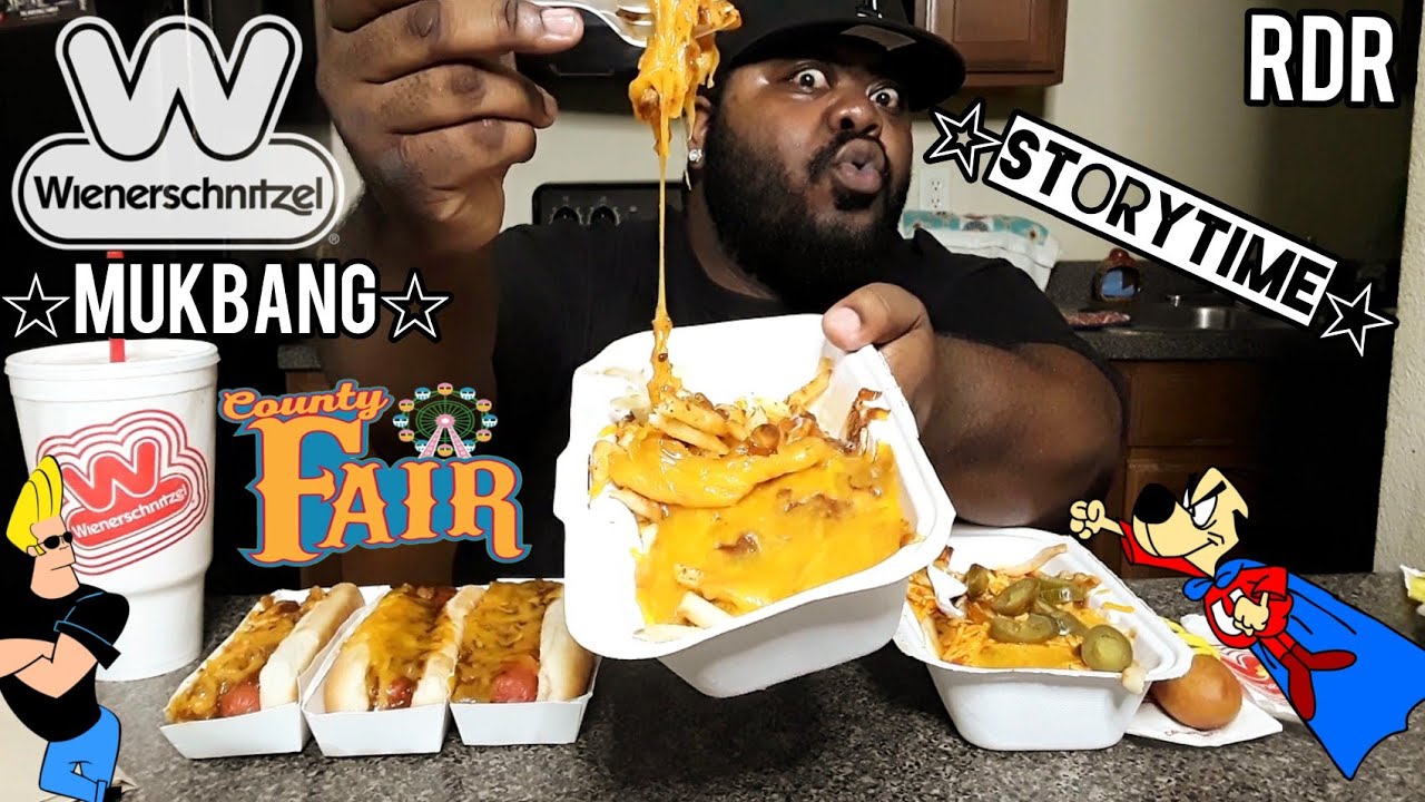 ☆Wienerschnitzel Mukbang☆County Fair(StoryTime)!!!