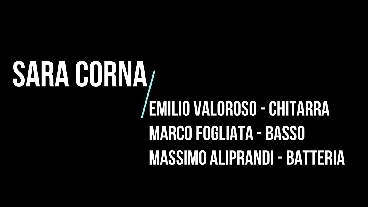 SARA CORNA LIVE