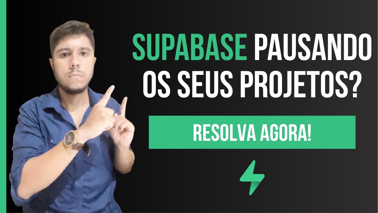 O Supabase está pausando os seus projetos automaticamente? Assista o vídeo!