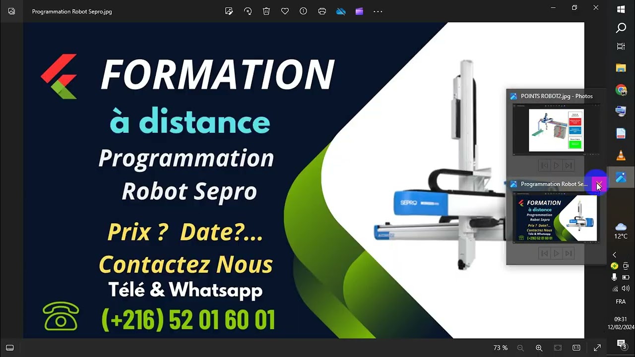 #Formation gratuite à distance Robot SEPRO chapitre 5 v2  dépose pièce