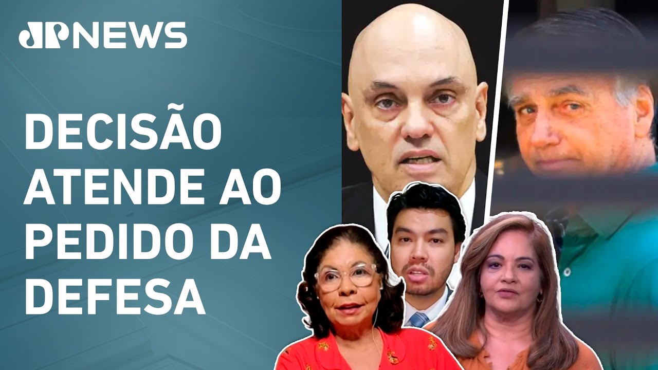 Moraes autoriza ida de Bolsonaro para "Papudinha"; Denise, Dora e Kobayashi avaliam