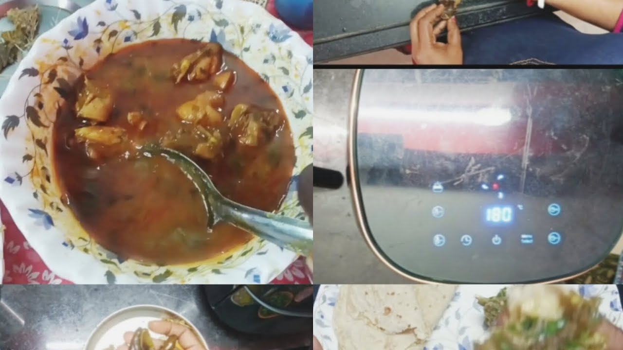 ছুটির দিনে সবাই মিলে একসাথে খেলাম 🥰 রাতে এয়ার ফ্রায়ারে বেগুন পোড়ালাম 😋 #viralvidio #viral 